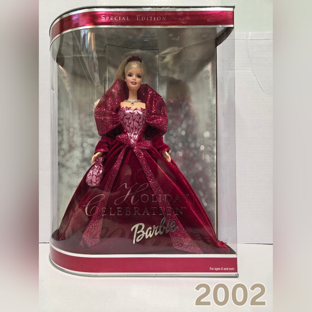 Barbie Red Velvet Holiday Gown Doll 2002